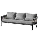 Sofá 3 Cuerpos Ana Charcoal