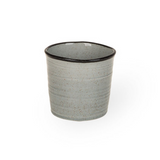 Macetero Glazed Gris