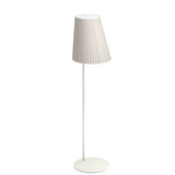 Lámpara de pie Recargable Outdoor EMU Cone blanco