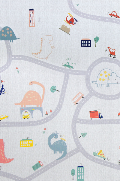 Playmat reversible aviones/dinos