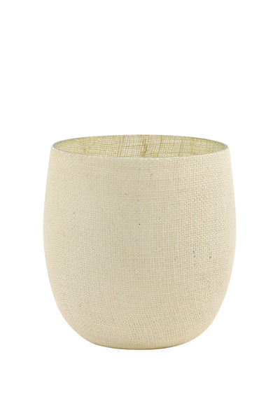 Portavela Sisco Jute Blanco