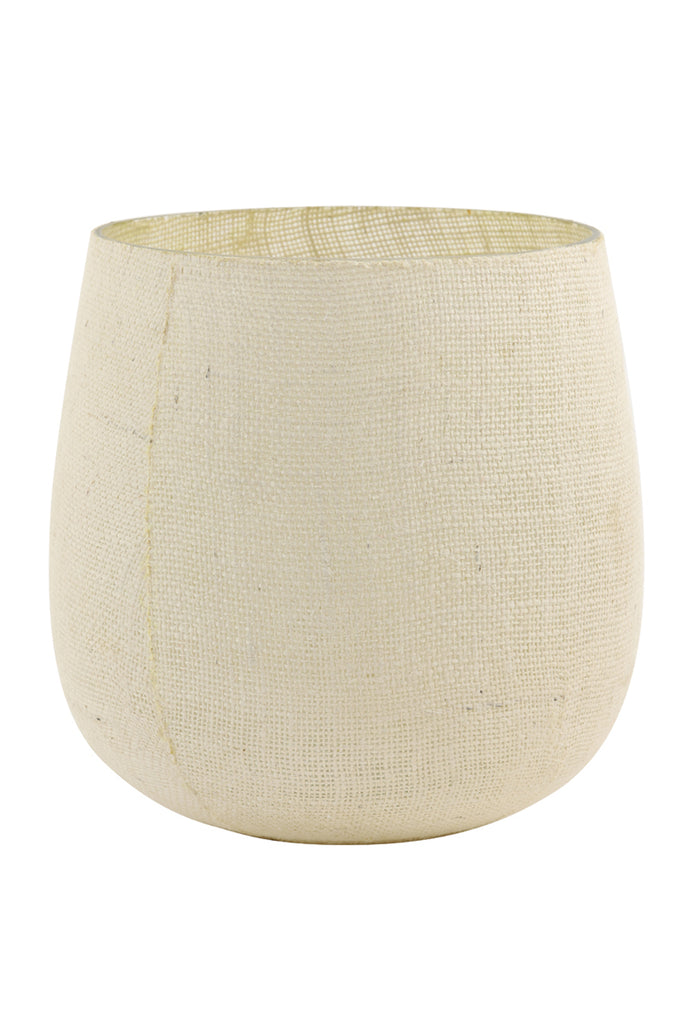 Portavela Sisco Jute Blanco